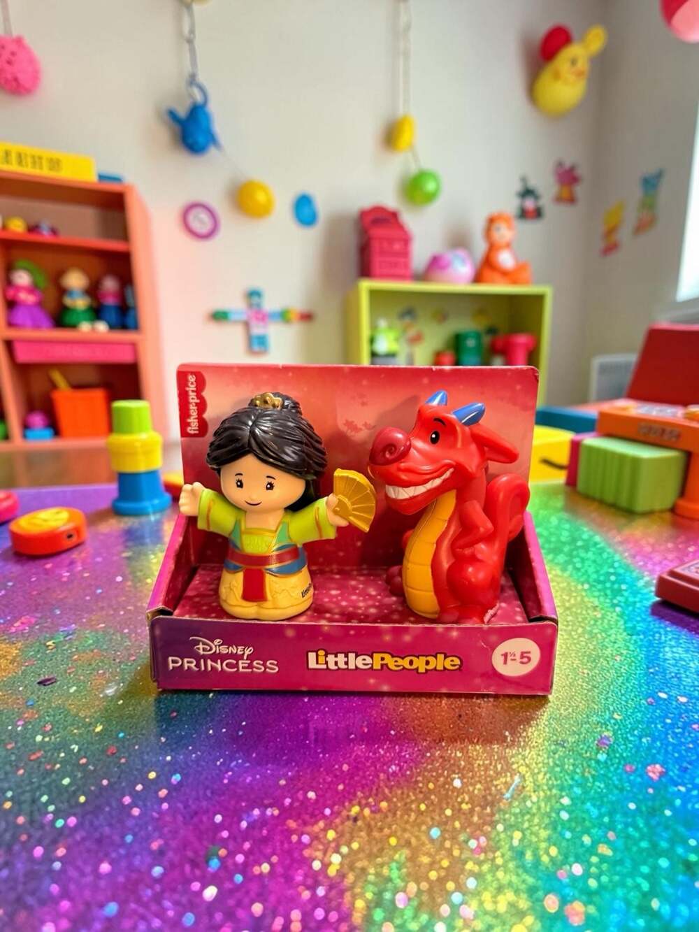 Fisher-Price Little People Disney Princess Mulan and Dragon Mushu